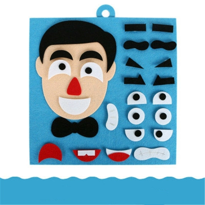 Parents and Kids Emoticon DIY Assembling Hangable Puzzles Children Recognition Training Educational Toys Image 3