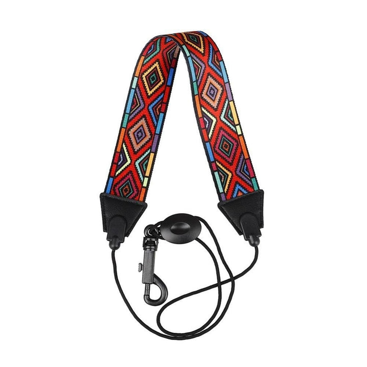 Polyester ABS leather Diamond Pattern Shoulder Strap Neckband for Saxophone Accessories Image 4