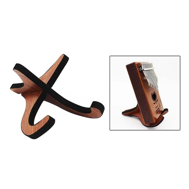 Portable Wooden Thumb Piano Stand Holder Kalimb a Bracket for 10-Key 17-Key Kalimb a Image 1