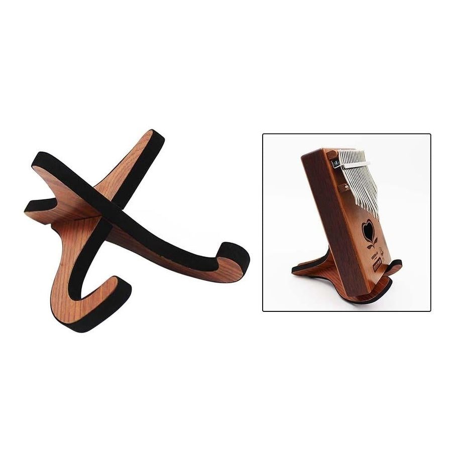 Portable Wooden Thumb Piano Stand Holder Kalimb a Bracket for 10-Key 17-Key Kalimb a Image 1