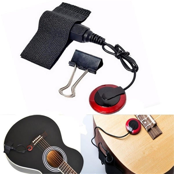 Pro Contact Microphone Mic Pickup For Guitar Violin Banjo Ukulele Mandolin Image 1