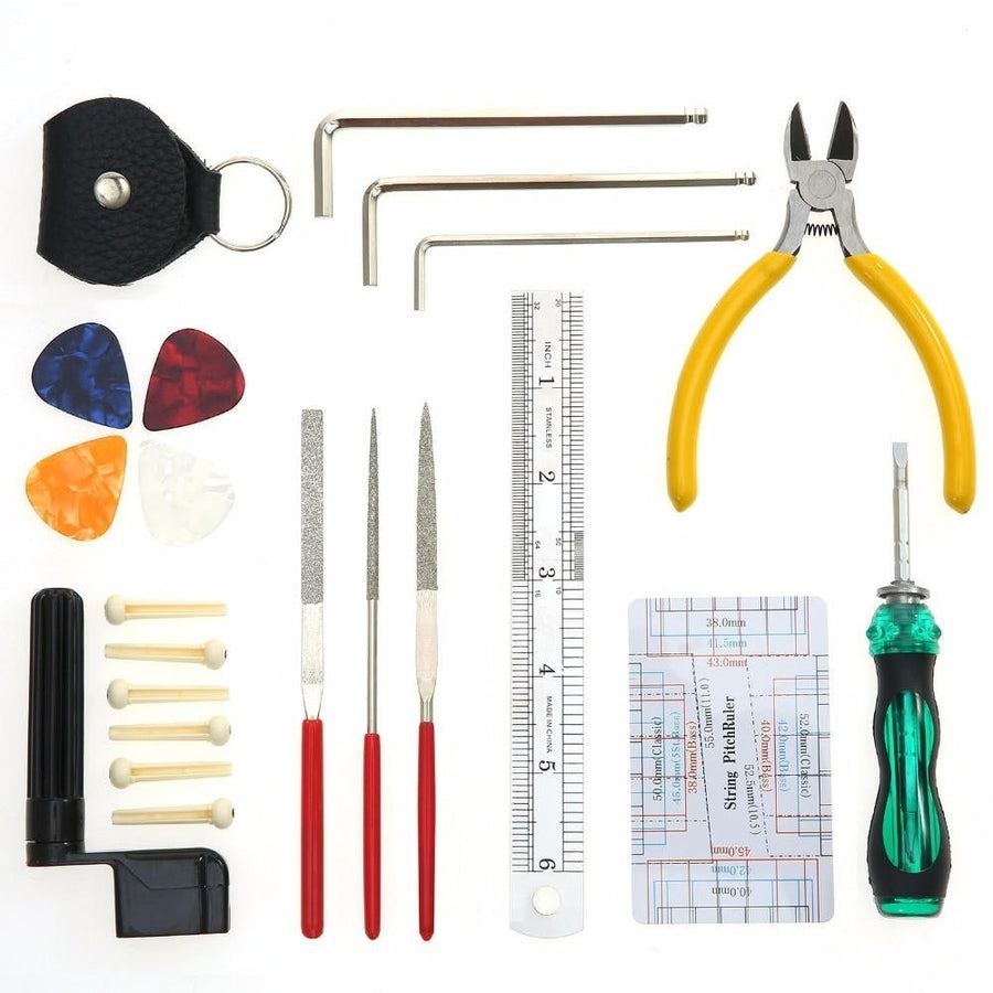 Professional Guitar Repairing Tool Maintenance Cleaning Kit for Ukulele Image 1