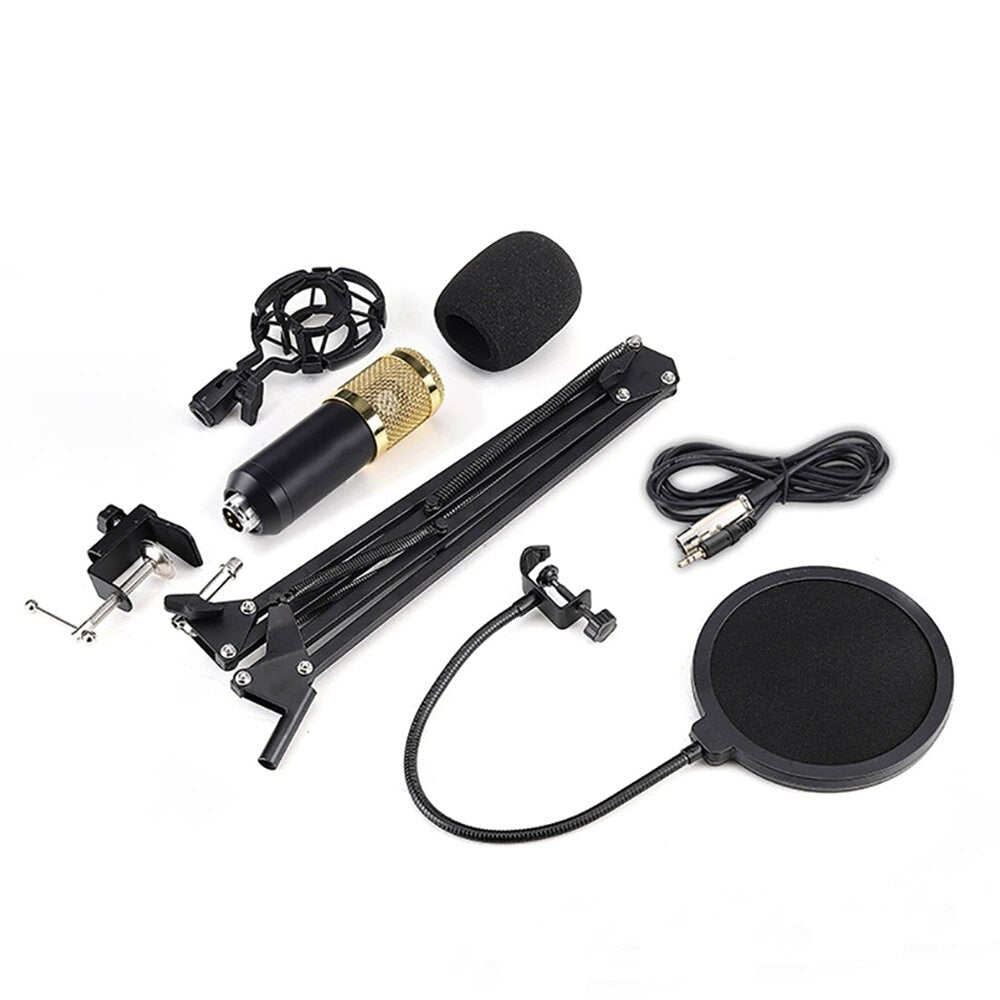 Professional Studio Broadcasting Recording set Condenser Microphone Ball-type Anti-wind Foam Power Black Image 4
