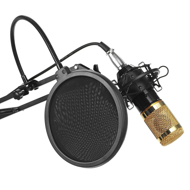 Pro Condenser Microphone Kit Studio Suspension Boom Scissor Arm Stand with Fliter Image 4