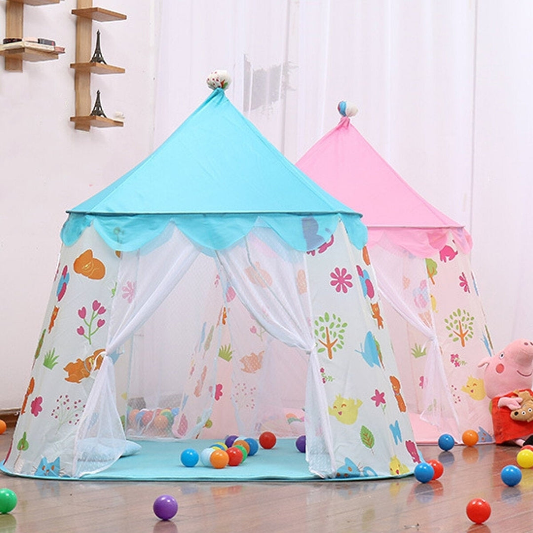 Princess Castle Large Play Tent Kids Play House Portable Kids Tents for Girl Outdoor Indoor Tent Image 6