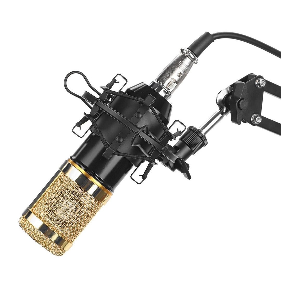 Pro Condenser Microphone Kit Studio Suspension Boom Scissor Arm Stand with Fliter Image 6