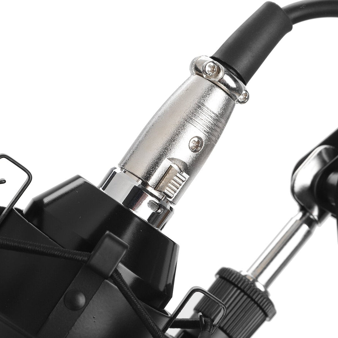 Pro Condenser Microphone Kit Studio Suspension Boom Scissor Arm Stand with Fliter Image 7