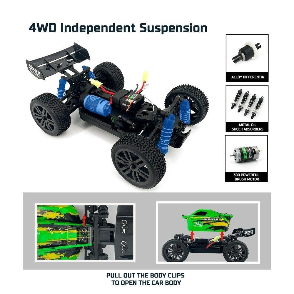 Racing RC Car 2.4G 4WD 4CH High Speed 40km,h All Terrain Full Proportional RTR RC Vehicle Model Off Road Car For Teens Image 7