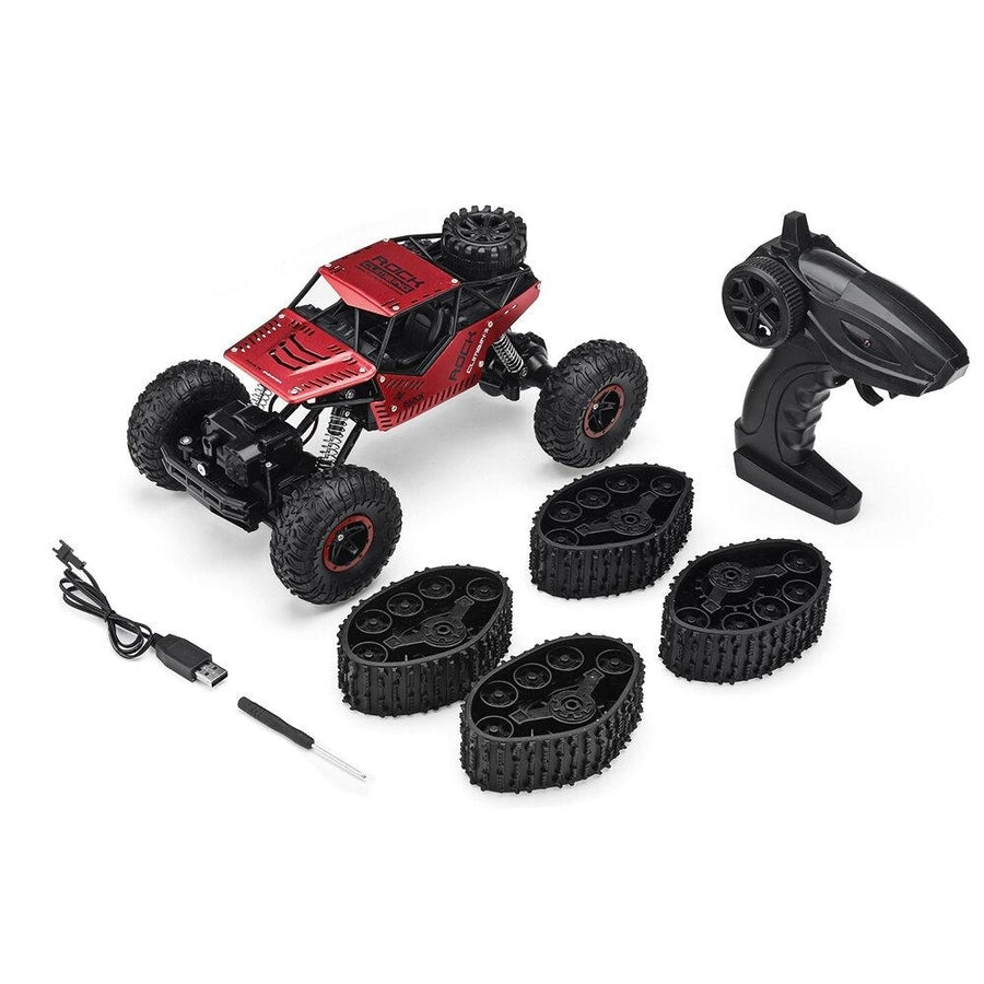 RC Car with Metal Shell 2.4G 4WD RTR Crawler for Snowfield RC Vehicle Model for Kids and Adults Image 1