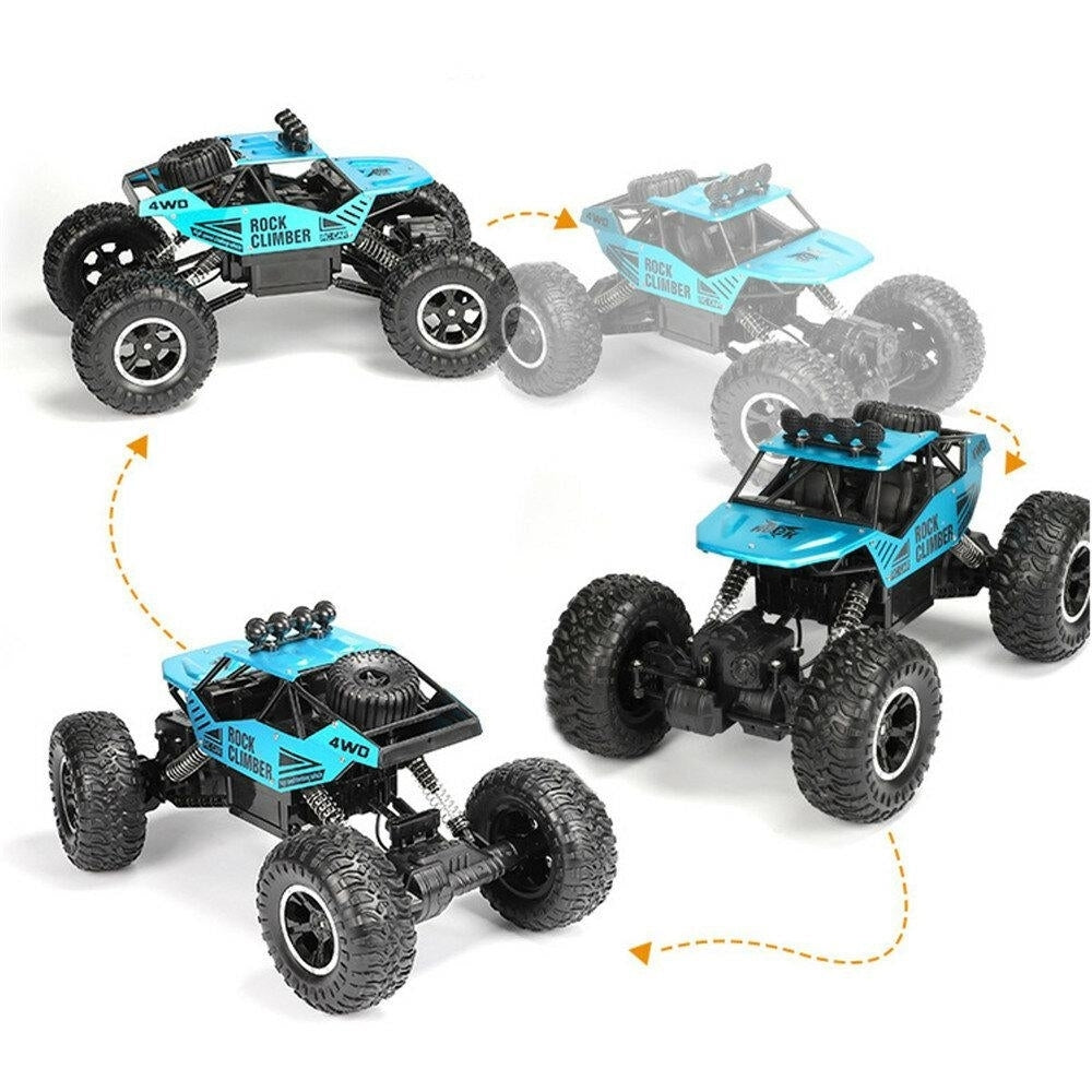 RC Car with Rechargeable Battery and Remote Control 2.4G 4WD Off Road Monster RC Climbing Trucks Toys RC Vehicle Model Image 2