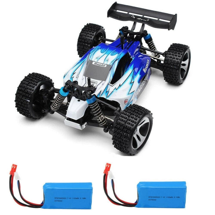 Rc Car with 2 Batteries Version 1,18 2.4G 4WD 50km,h Off Road Truck RTR Toy Image 8