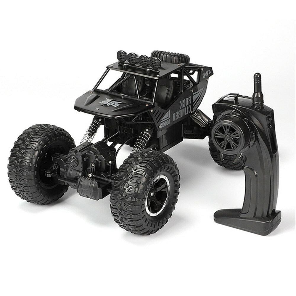 RC Car with Rechargeable Battery and Remote Control 2.4G 4WD Off Road Monster RC Climbing Trucks Toys RC Vehicle Model Image 1