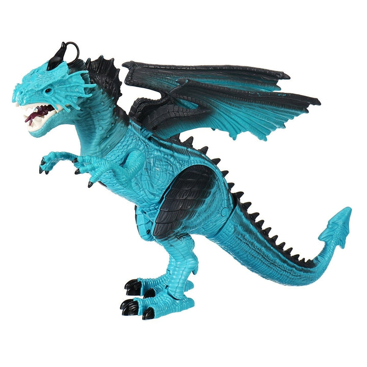 Remote Control 360 Rotate Spray Dinosaur with Sound LED Light and Simulate Flame Diecast Model Toy for Kids Gift Image 6