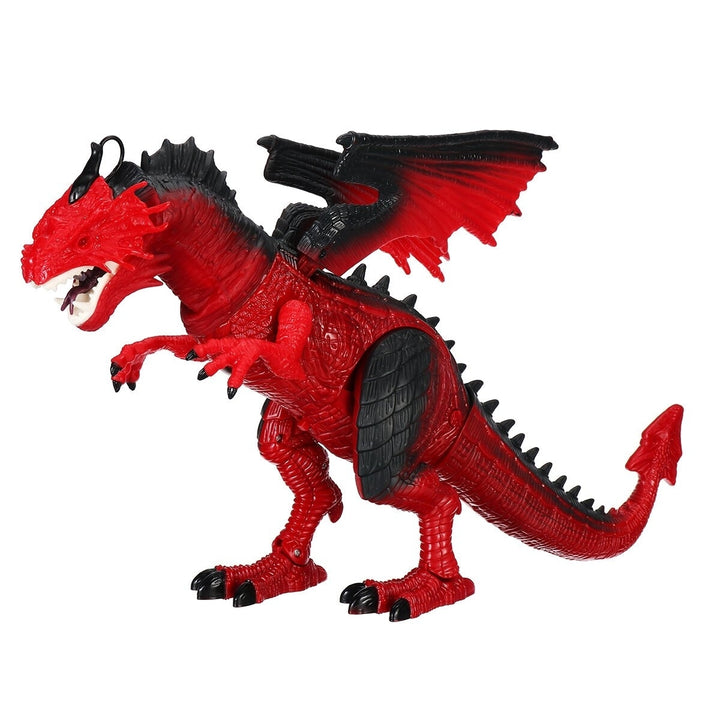 Remote Control 360 Rotate Spray Dinosaur with Sound LED Light and Simulate Flame Diecast Model Toy for Kids Gift Image 7