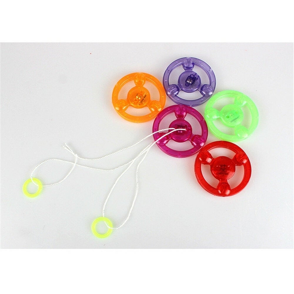 Pull String Flashing Flywheel Flashing Top Childhood Classic Toy for Kids And Adluts Image 10
