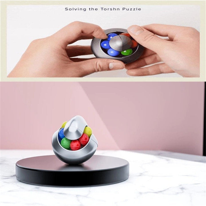 Puzzle decompression childrens toy spinning magic bean fingertip Rubiks cube spinning top Image 2