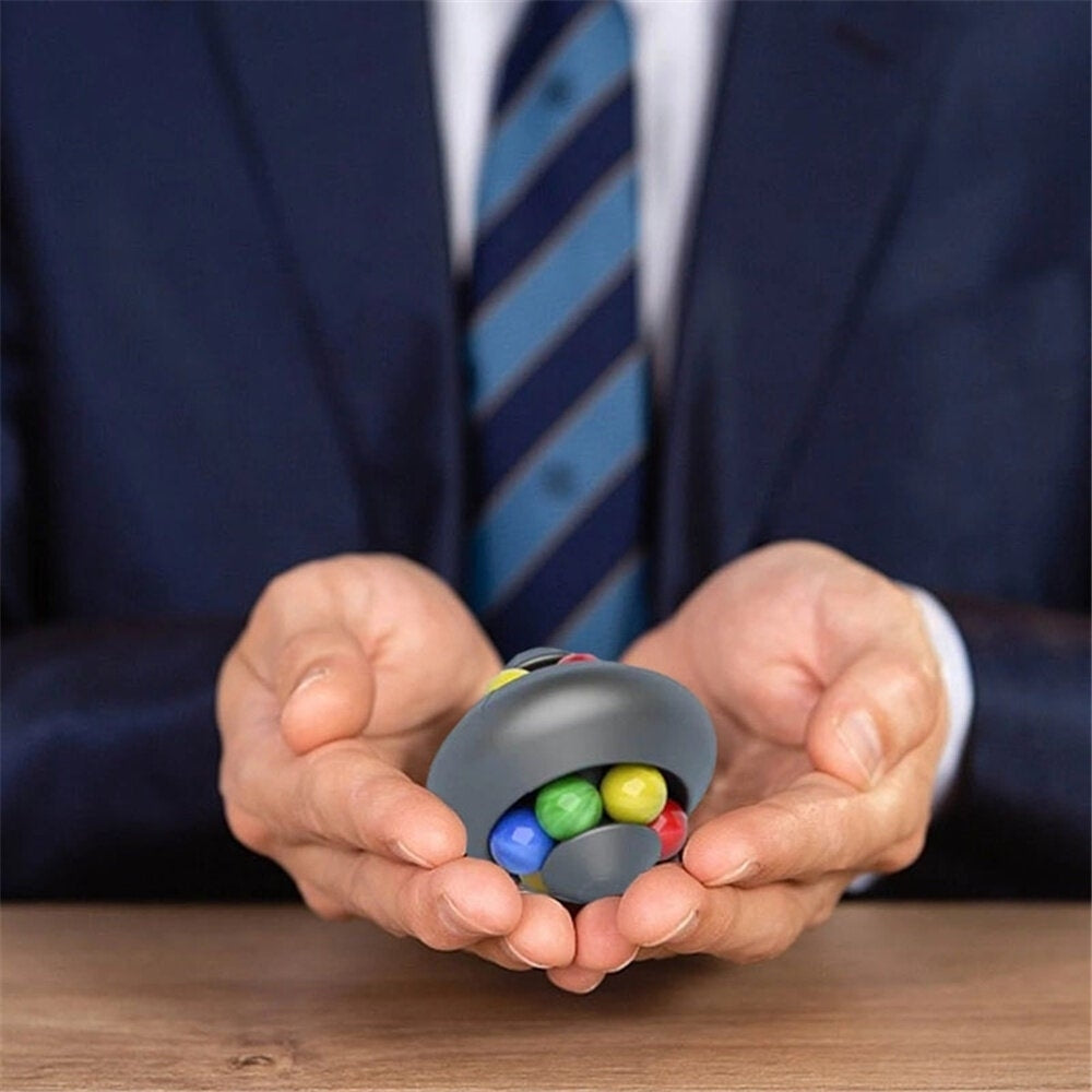 Puzzle decompression childrens toy spinning magic bean fingertip Rubiks cube spinning top Image 3