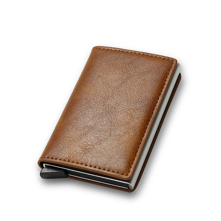 Rfid Card Holder Men Wallets Money Bag Male Vintage Black Short Purse Small Leather Slim Mini Thin Image 6