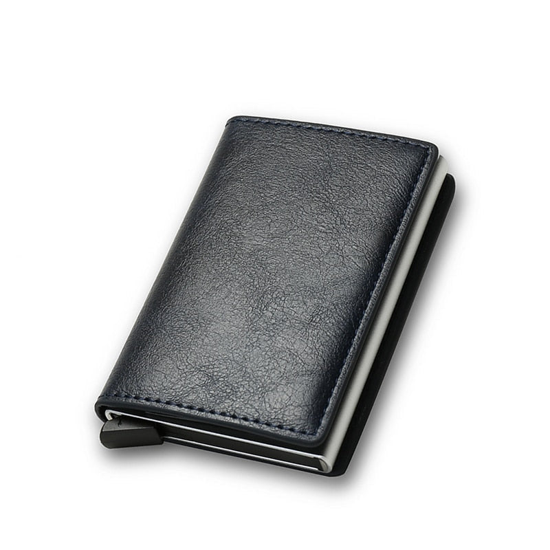 Rfid Card Holder Men Wallets Money Bag Male Vintage Black Short Purse Small Leather Slim Mini Thin Image 7