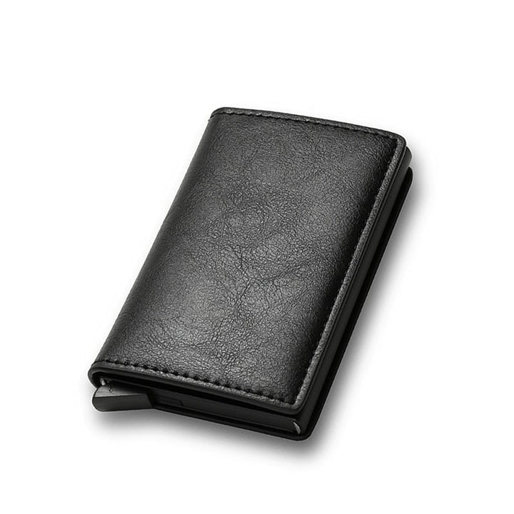 Rfid Card Holder Men Wallets Money Bag Male Vintage Black Short Purse Small Leather Slim Mini Thin Image 1