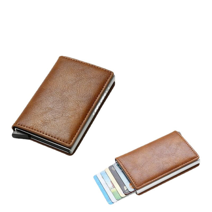 Rfid Card Holder Men Wallets Money Bag Male Vintage Black Short Purse Small Leather Slim Mini Thin Image 9