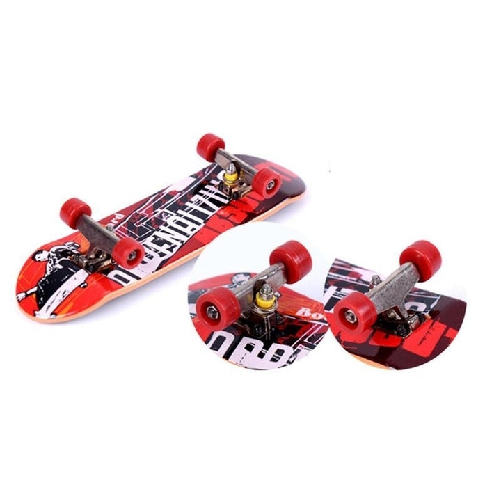 Random Color Graffiti Finger Skateboard Mini Suit With Tools Toys For Kids Children Gift Image 4