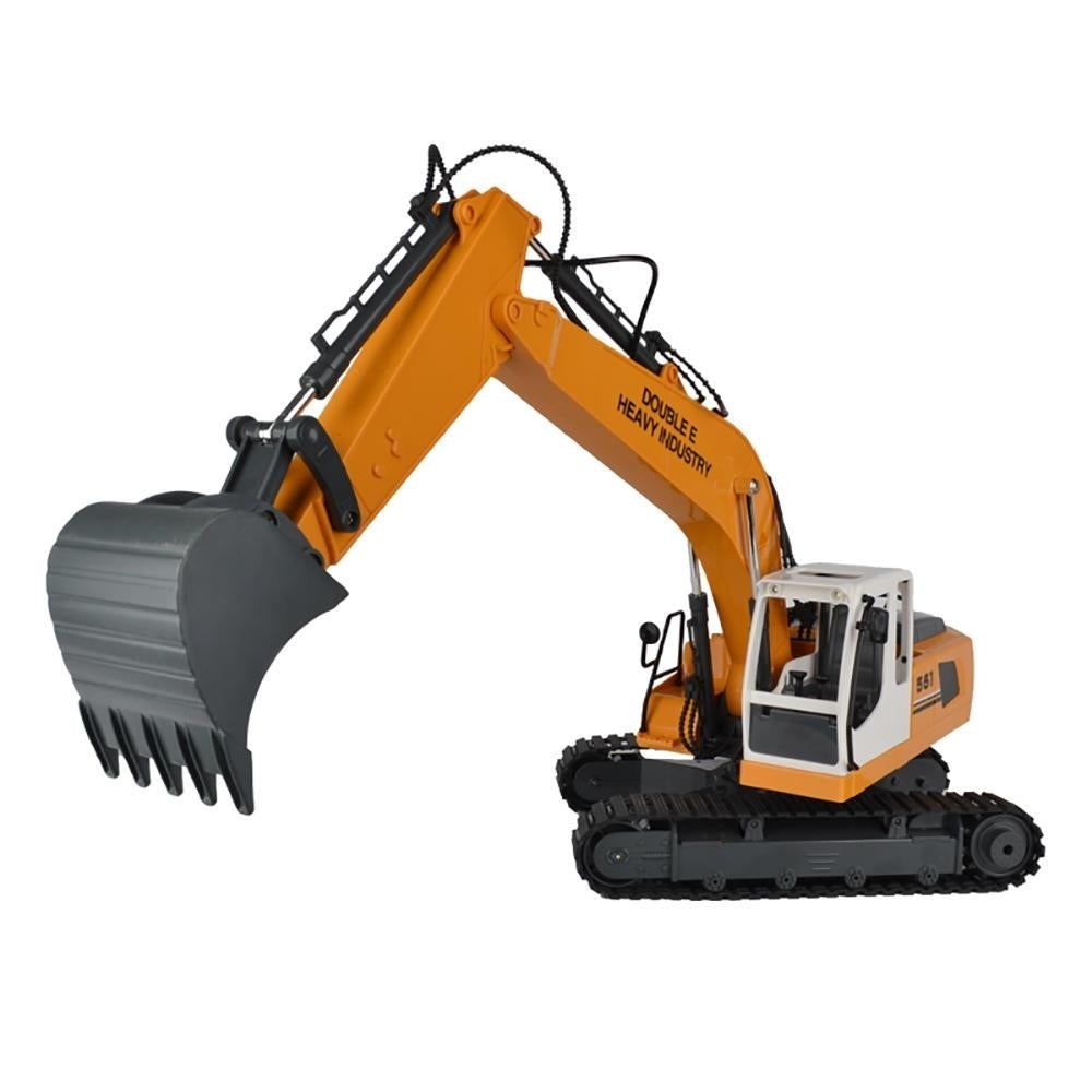 RC Excavator Alloy 3 In 1 Engineer Robot Car With Metal Bucket And Dig Hand Image 2