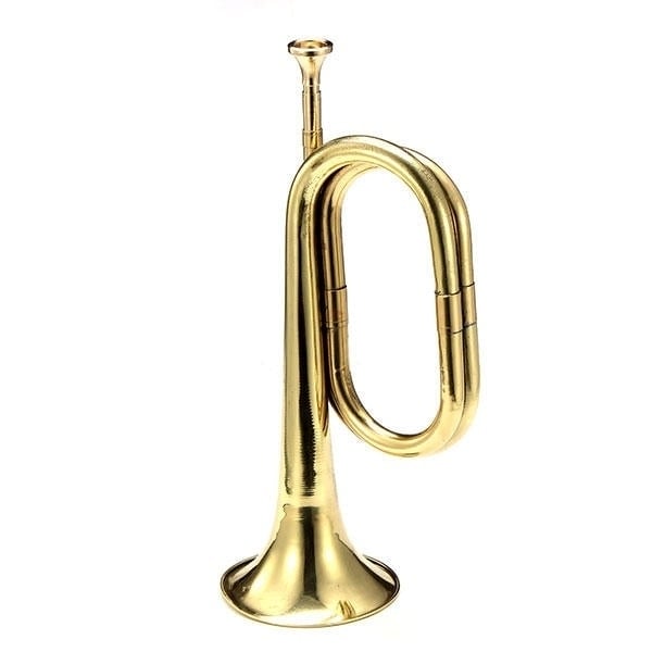 Retro Brass ArMilitary Cavalry Copper Trumpet Bugle Image 2