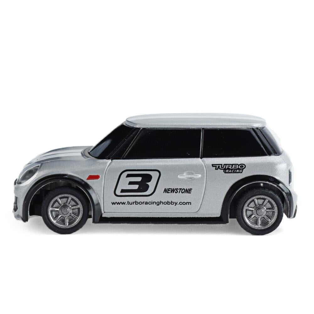 RTR 1/76 2.4G 2WD Fully Proportional Control Mini RC Car LED Light Vehicles Model Kids Children Toys Image 2