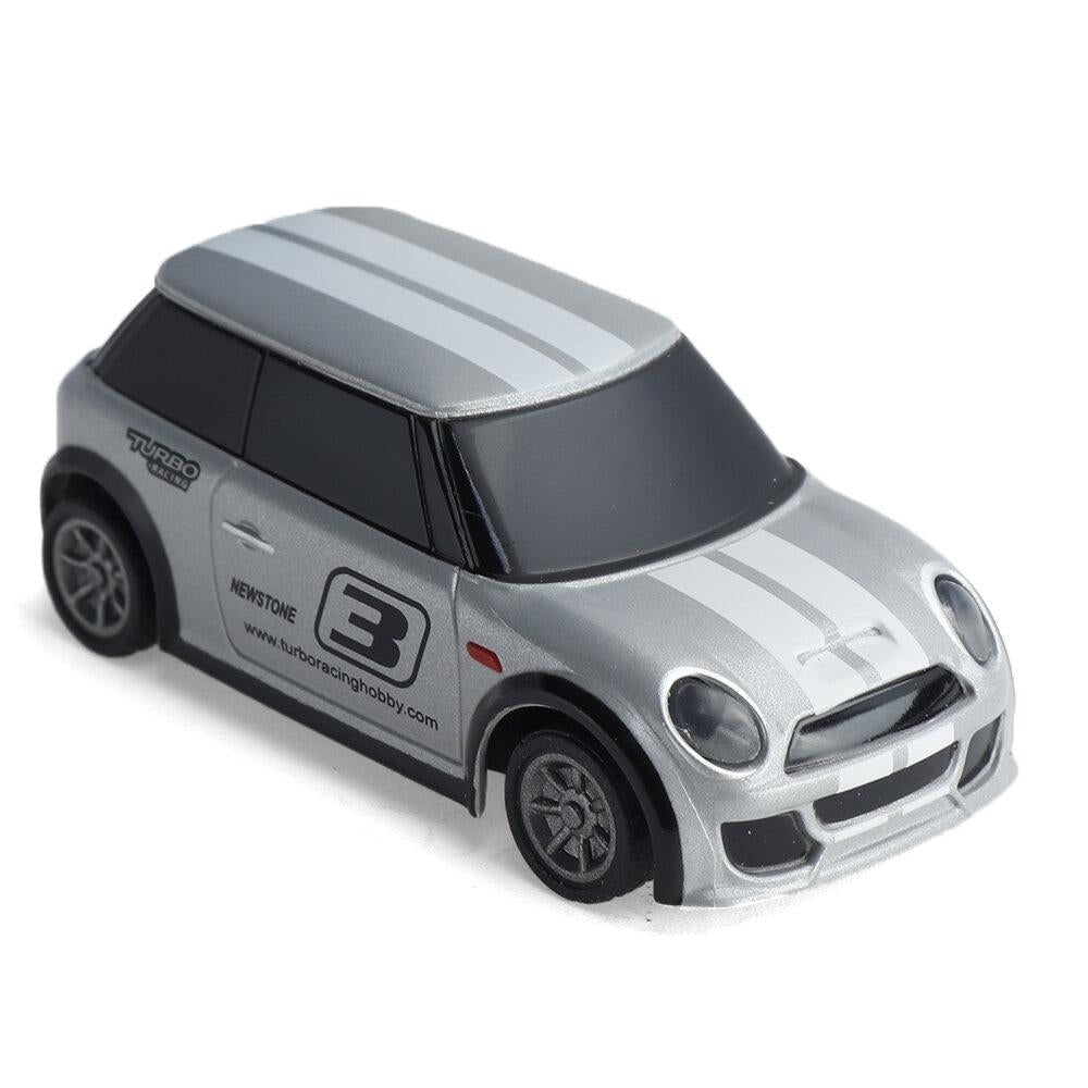 RTR 1/76 2.4G 2WD Fully Proportional Control Mini RC Car LED Light Vehicles Model Kids Children Toys Image 4