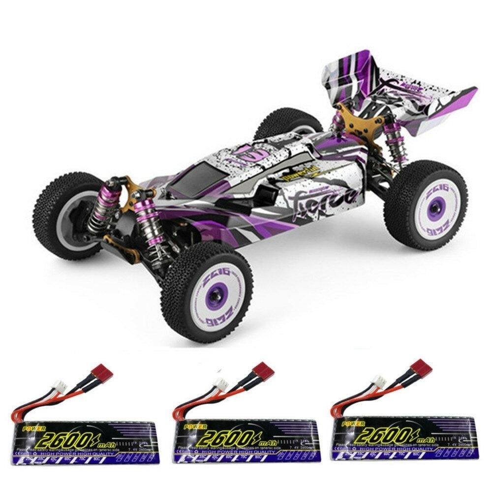RTR Two,Three Upgraded 2600mAh Battery 2.4G 4WD 60km,h Metal Chassis RC Car Vehicles Models Toys Image 1