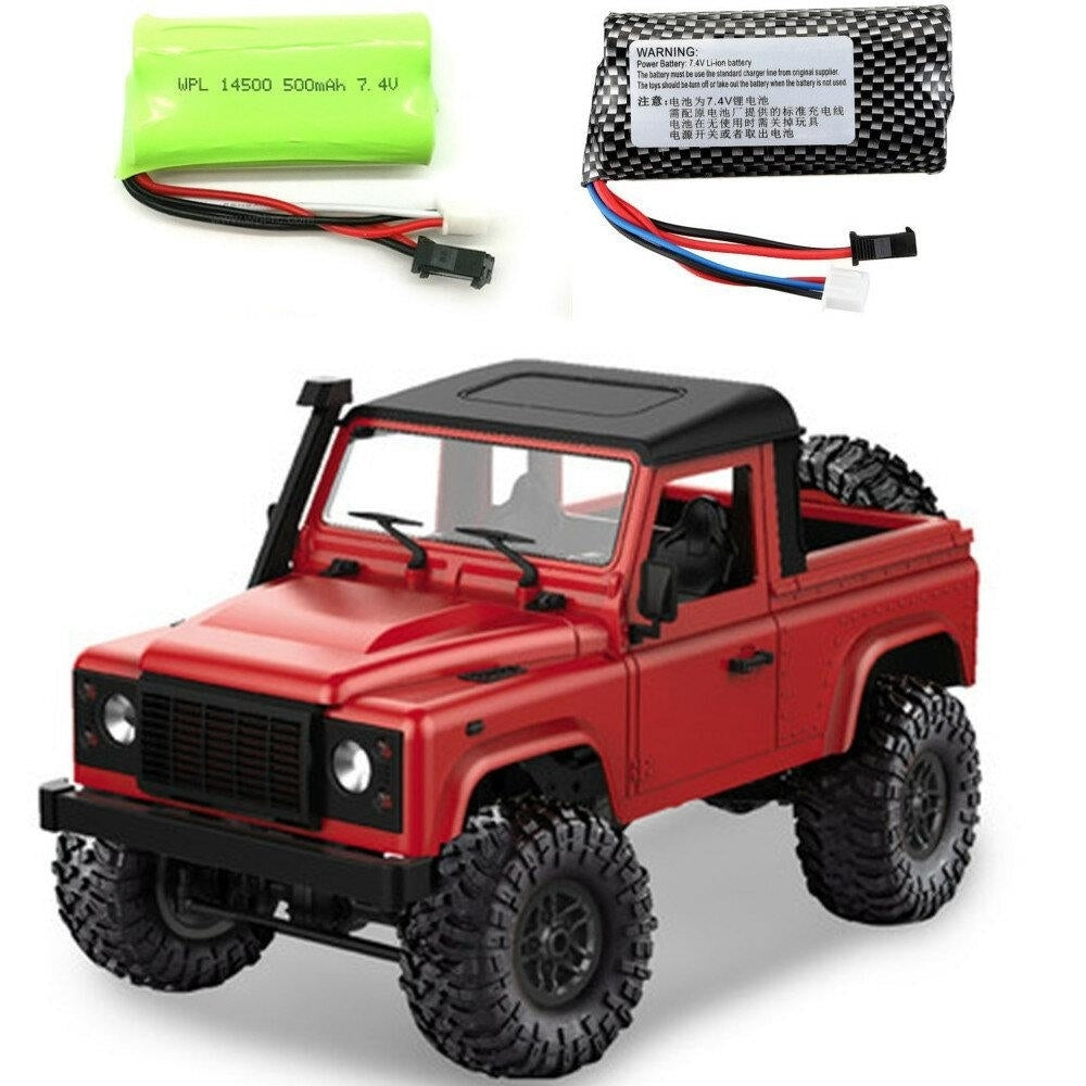 RTR with Two Battery 1,12 2.4G 4WD RC Car with LED Light Vehicles Truck Models Image 7