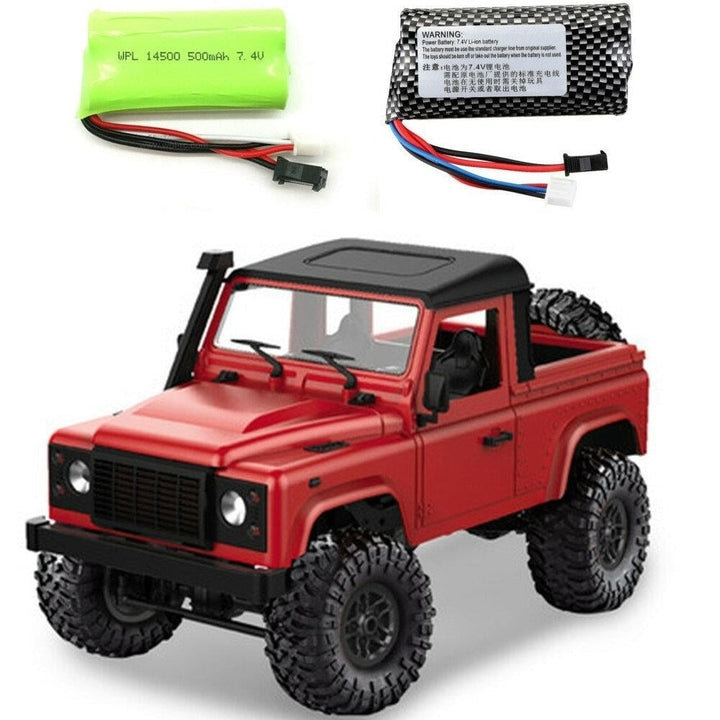 RTR with Two Battery 1,12 2.4G 4WD RC Car with LED Light Vehicles Truck Models Image 1