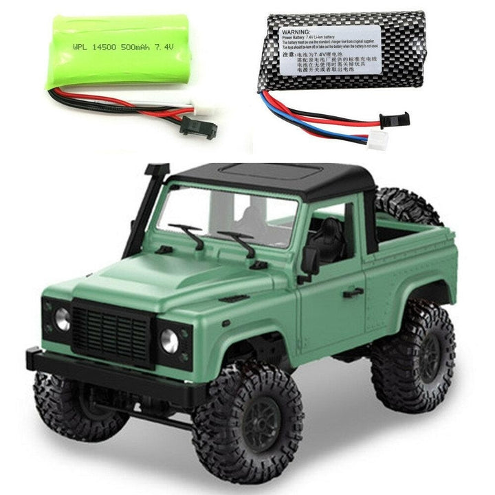 RTR with Two Battery 1,12 2.4G 4WD RC Car with LED Light Vehicles Truck Models Image 8