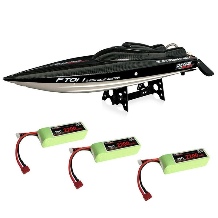 Several Battery 65CM 2.4G 50km,h Brushless RC Boat High Speed Model with Water Cooling System Toys 220V Image 1