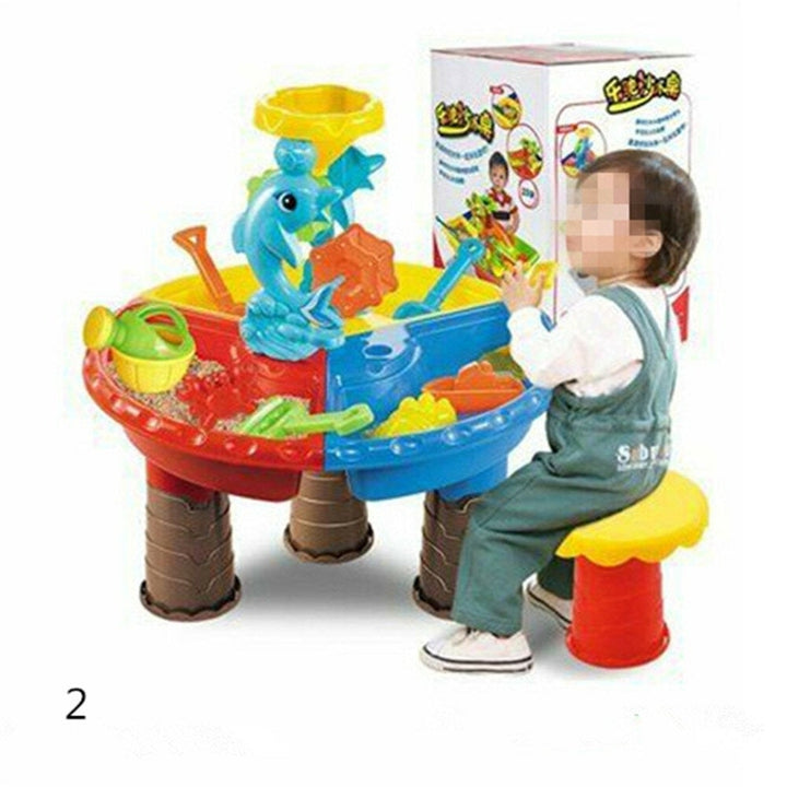 Sand And Water Table Sandpit Indoor Outdoor Beach Kids Children Play Toy Set Image 1