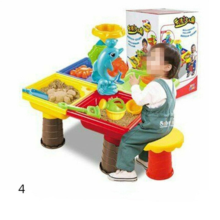 Sand And Water Table Sandpit Indoor Outdoor Beach Kids Children Play Toy Set Image 7