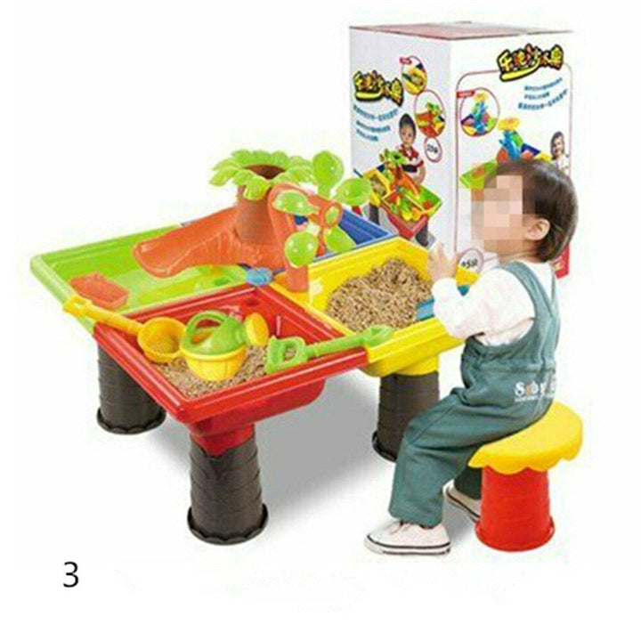 Sand And Water Table Sandpit Indoor Outdoor Beach Kids Children Play Toy Set Image 8