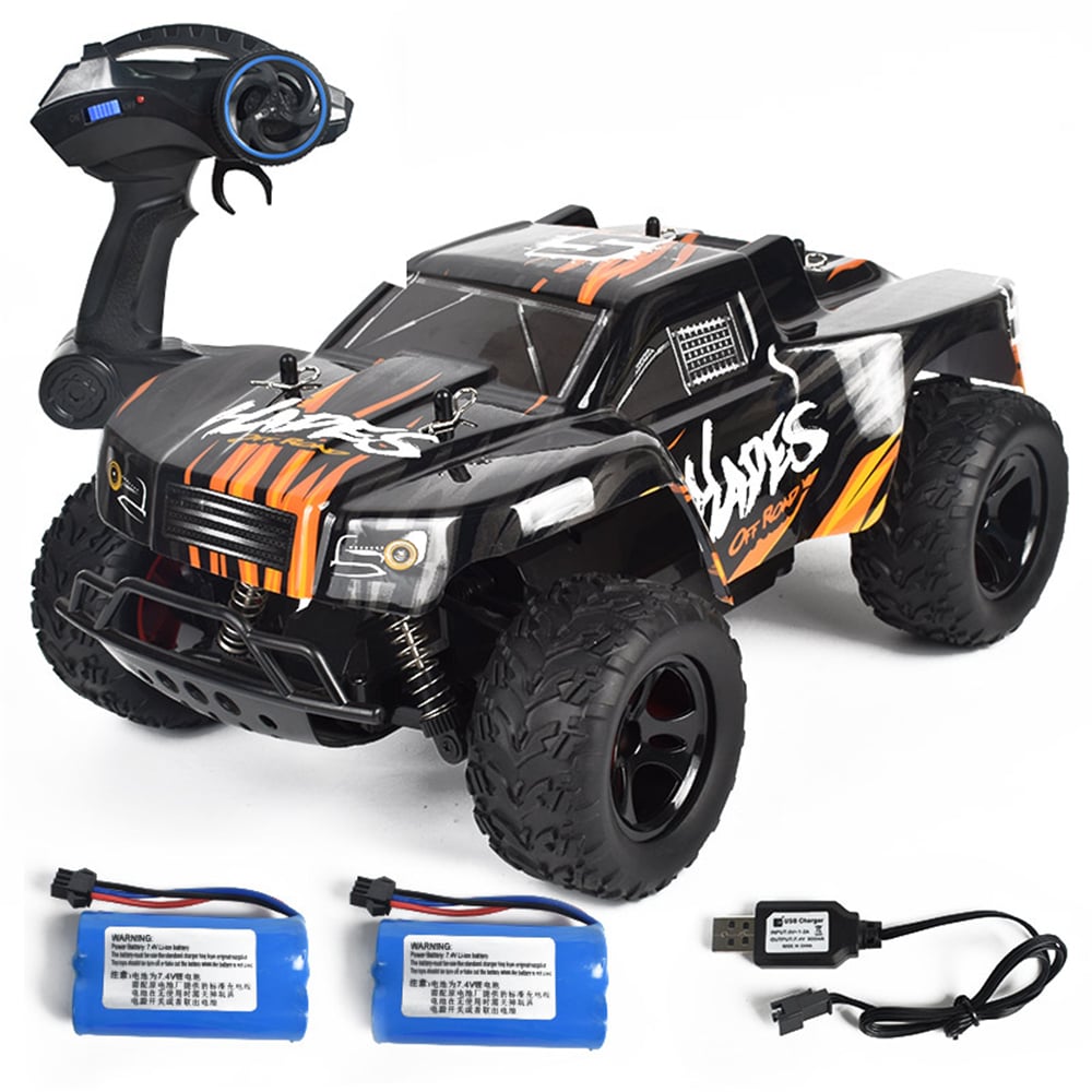 RTR Two Battery 2.4G RWD 30km,h RC Car Vehicles Models High Speed Off-Road Truck Kid Children Toys Image 1