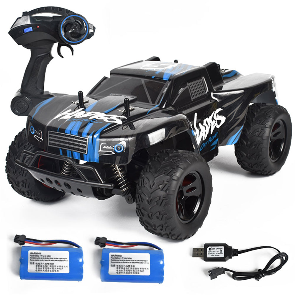 RTR Two Battery 2.4G RWD 30km,h RC Car Vehicles Models High Speed Off-Road Truck Kid Children Toys Image 10