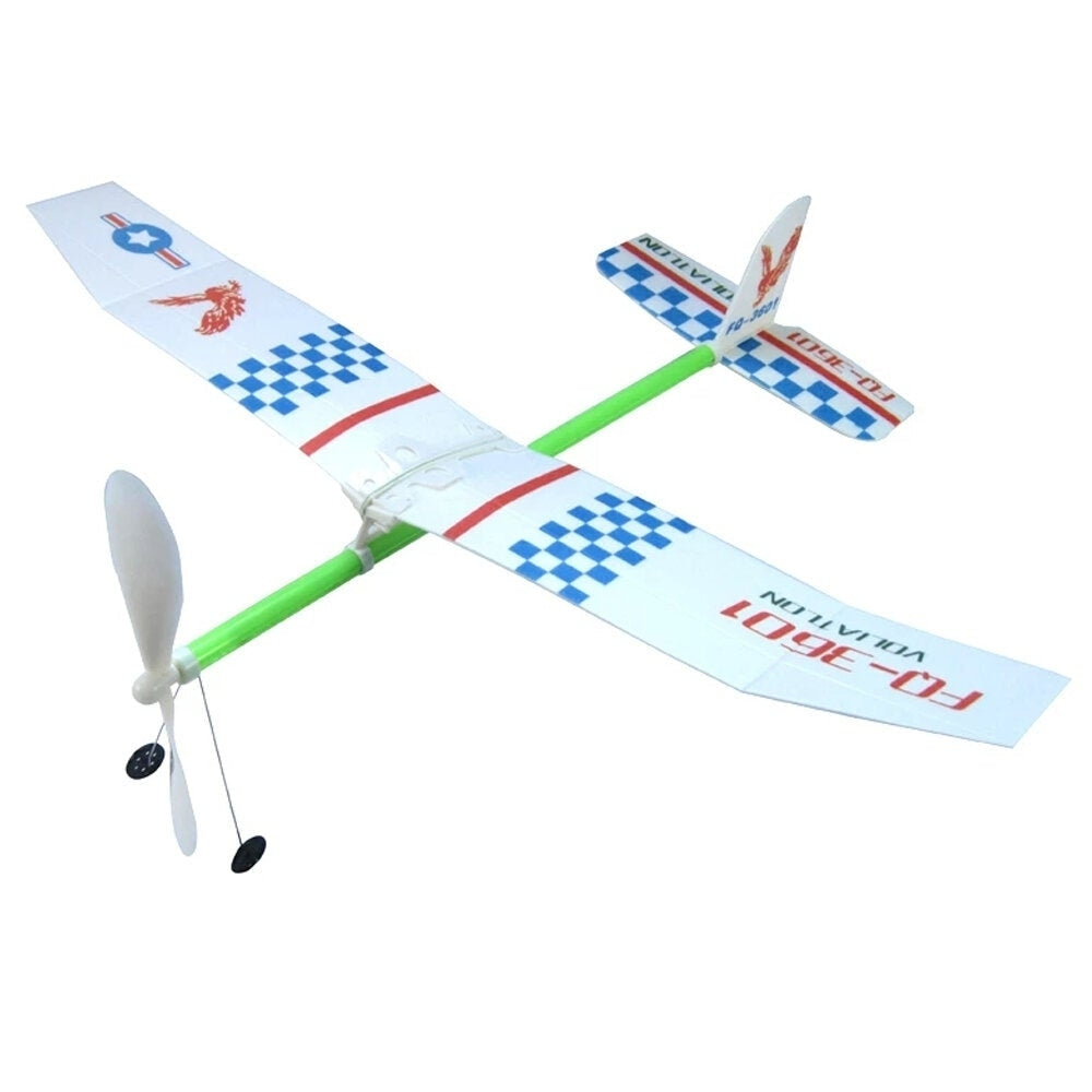 Rubber Bands Power Plane Hand Launch Throwing Airplane Foam Inertial Gliders Aircraft Outdoor Toys for Kids Gifts Image 1