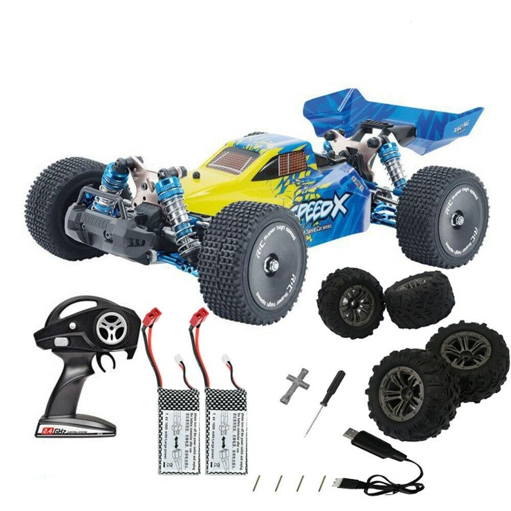 Several Battery Tires RTR 1,14 2.4G 4WD 60km,h Brushless Upgraded Proportional RC Car Vehicles Models Image 2