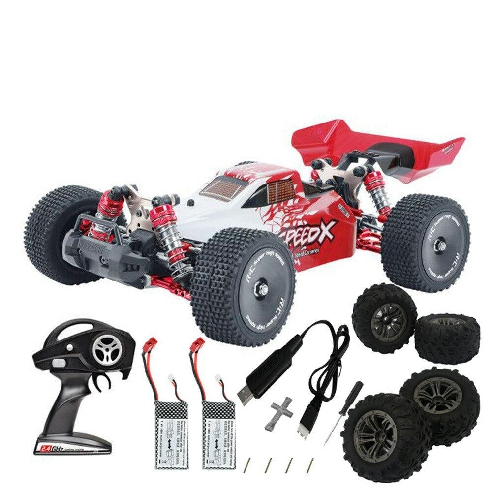 Several Battery Tires RTR 1,14 2.4G 4WD 60km,h Brushless Upgraded Proportional RC Car Vehicles Models Image 4