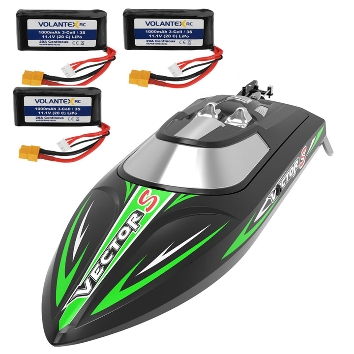 Several Battery Vector EXA79704R 40km,h RTR Brushless RC Boat Vehicles Toys Self-Righting Reverse Water Cooling Model Image 7