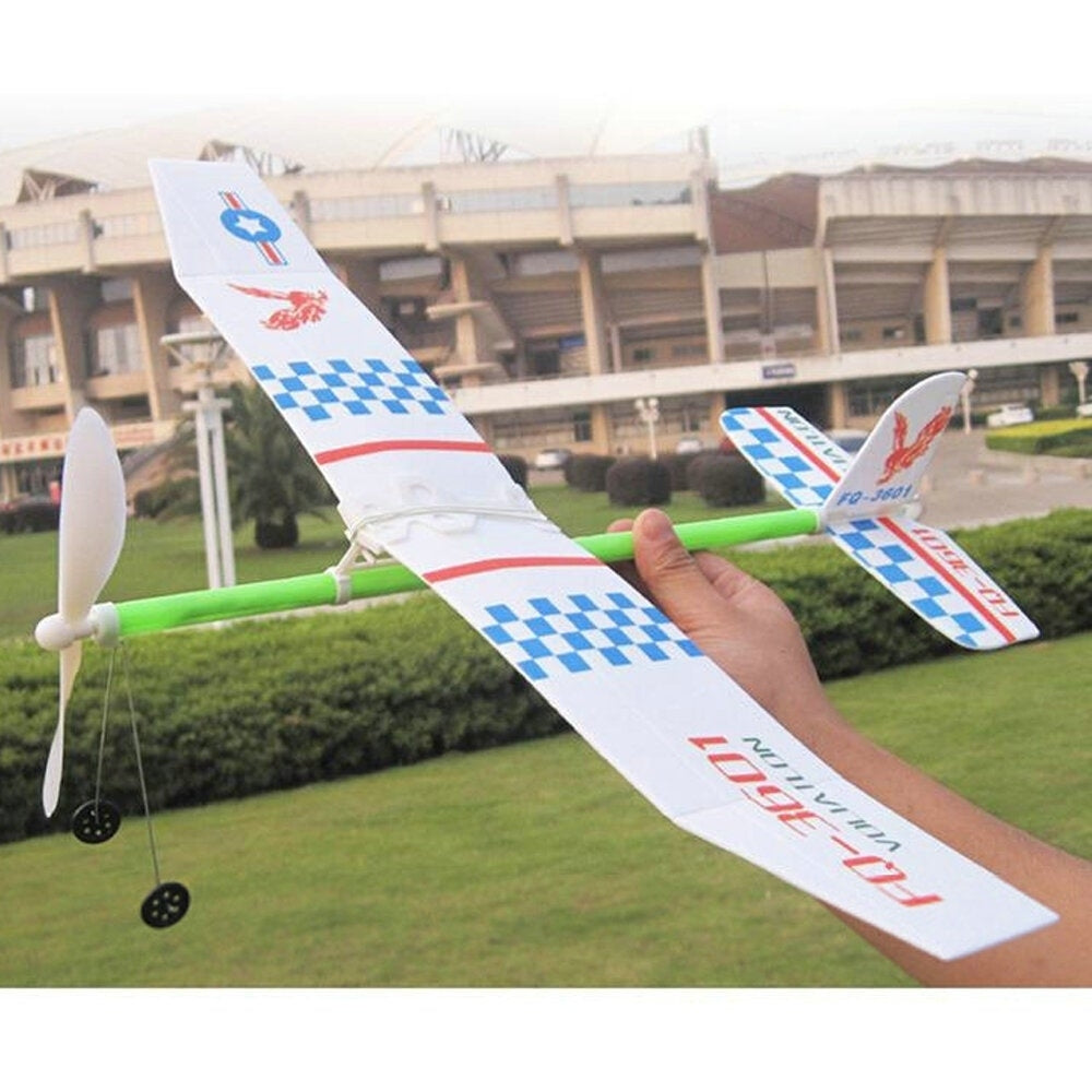 Rubber Bands Power Plane Hand Launch Throwing Airplane Foam Inertial Gliders Aircraft Outdoor Toys for Kids Gifts Image 2