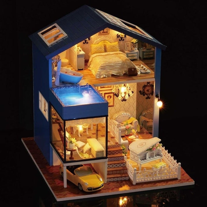 Seattle DIY Miniature Model With Light Music Collection Gift Decor Image 2