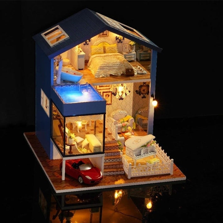 Seattle DIY Miniature Model With Light Music Collection Gift Decor Image 3