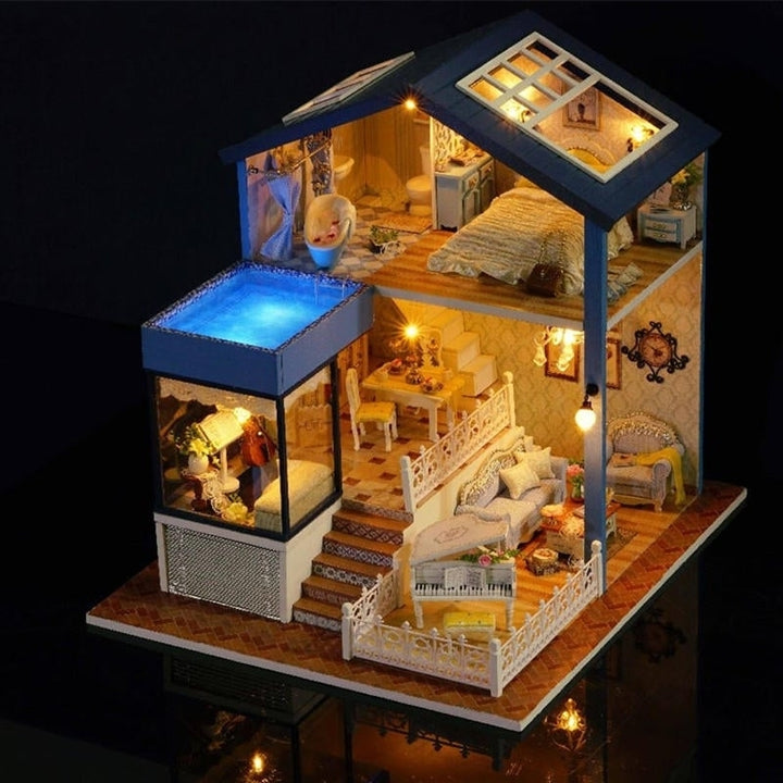 Seattle DIY Miniature Model With Light Music Collection Gift Decor Image 4