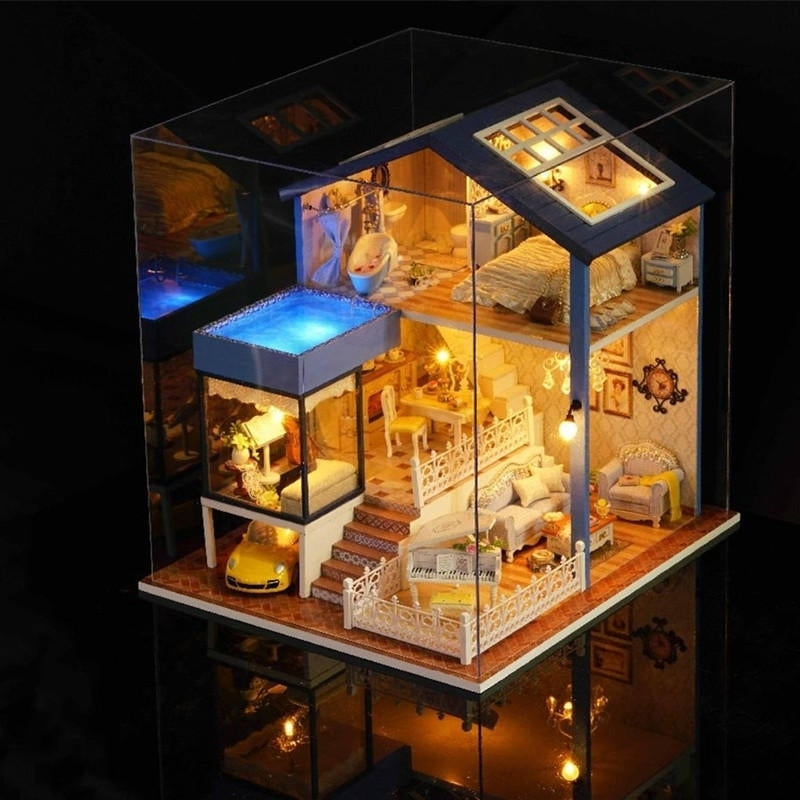 Seattle DIY Miniature Model With Light Music Collection Gift Decor Image 6