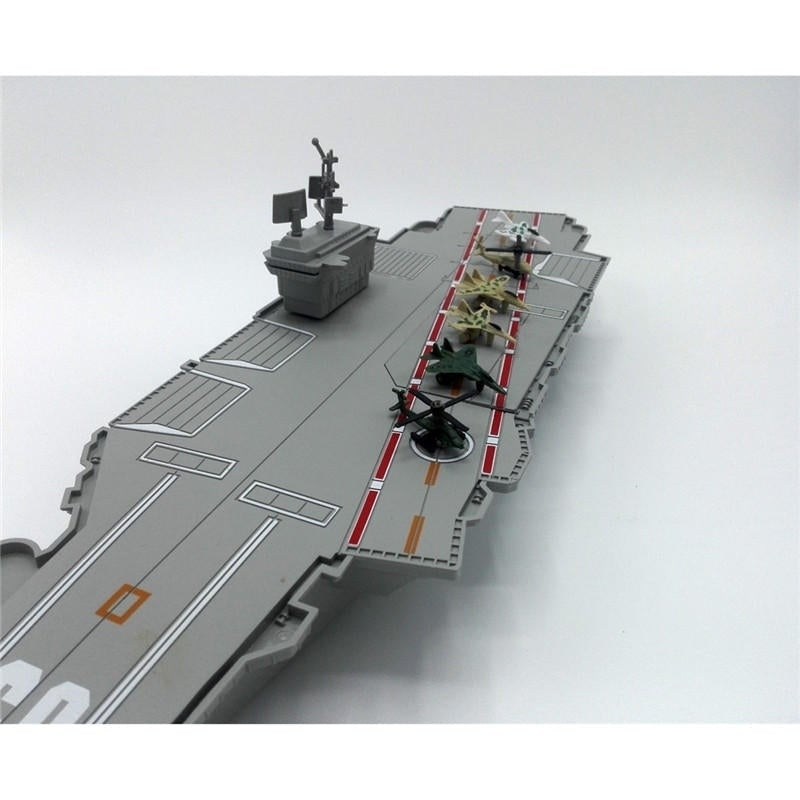 Simulation Aircraft Carrier Static Model With Six Airplane For Kids Children Christmas Gift Toys Image 4